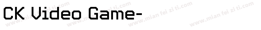 CK Video Game字体转换